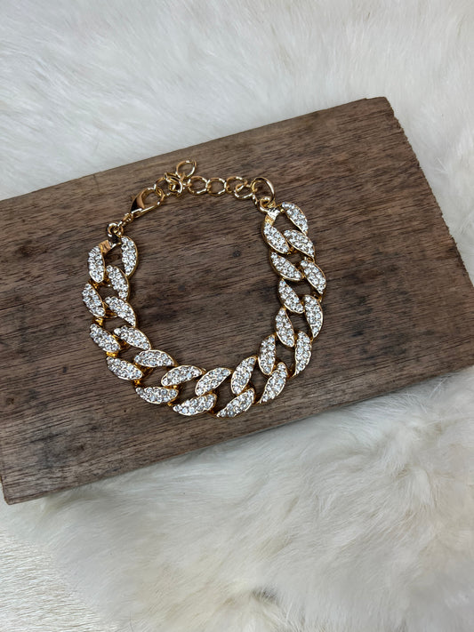 Gold Chain Link Bracelet